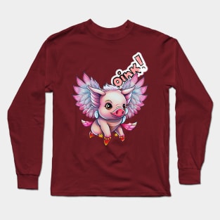 When Pigs Fly: Inspired Design Long Sleeve T-Shirt